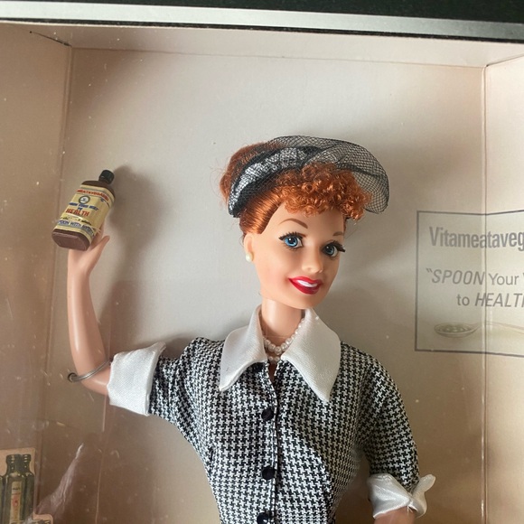 Mattel Other - I Love Lucy Barbie Doll Vitameatavegamin Lucy Does A TV Commercial  1997 Mattel